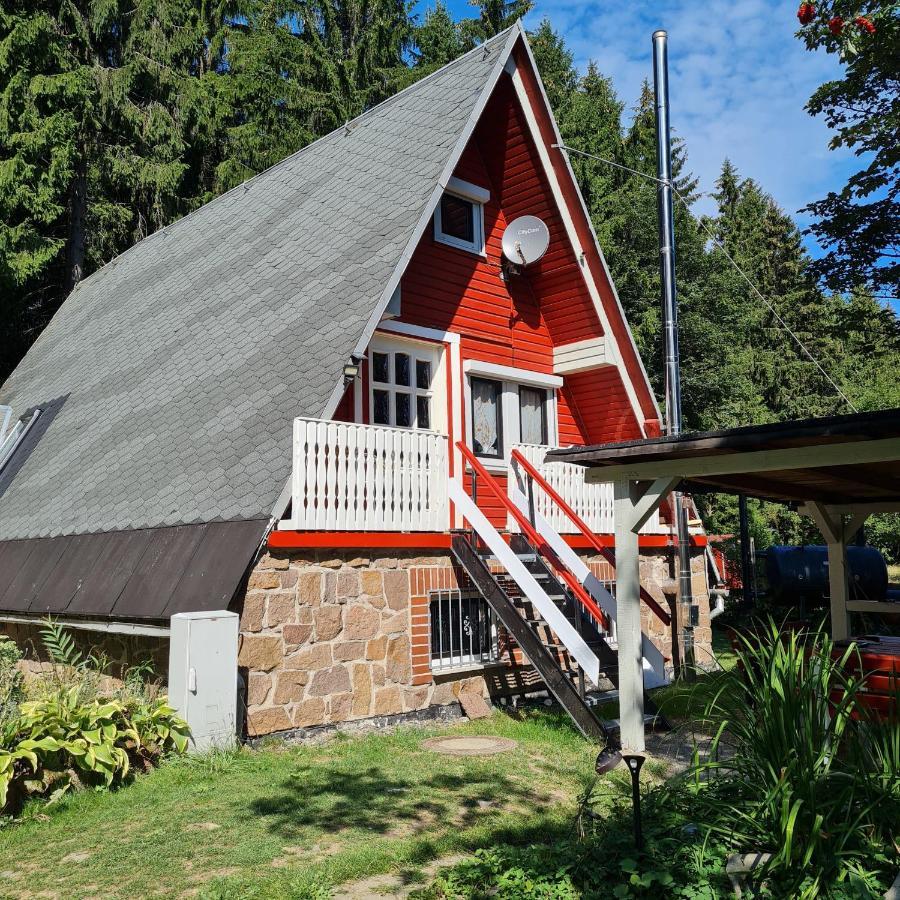 Wanderhütte und Ferienhaus Zum Bernhardsthal Exterior foto