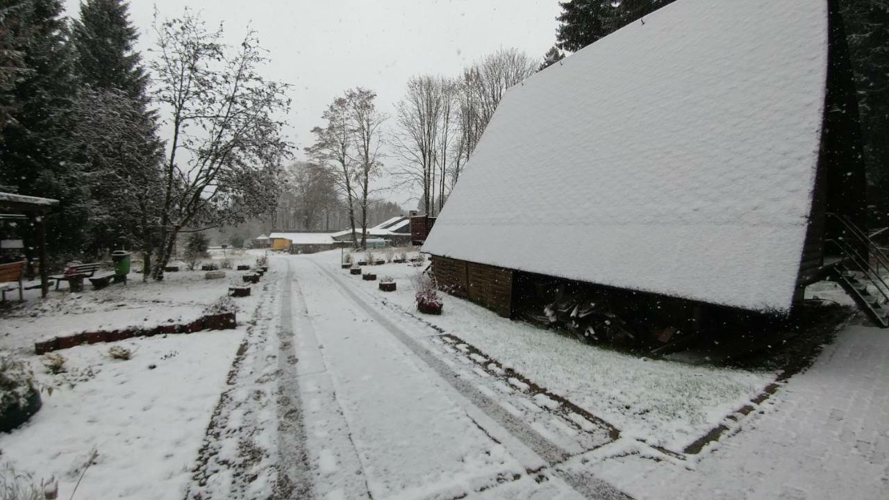 Wanderhütte und Ferienhaus Zum Bernhardsthal Exterior foto